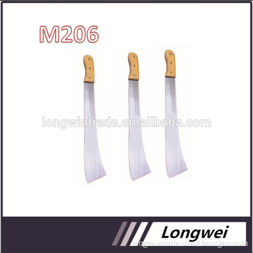 Low price high quality agricultural sugarcane Machete M20618 with wooden handle